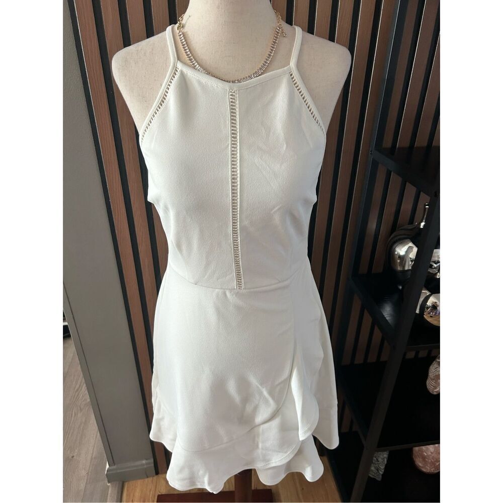 Speechless white short sleeveless dress short bachelorette night size small